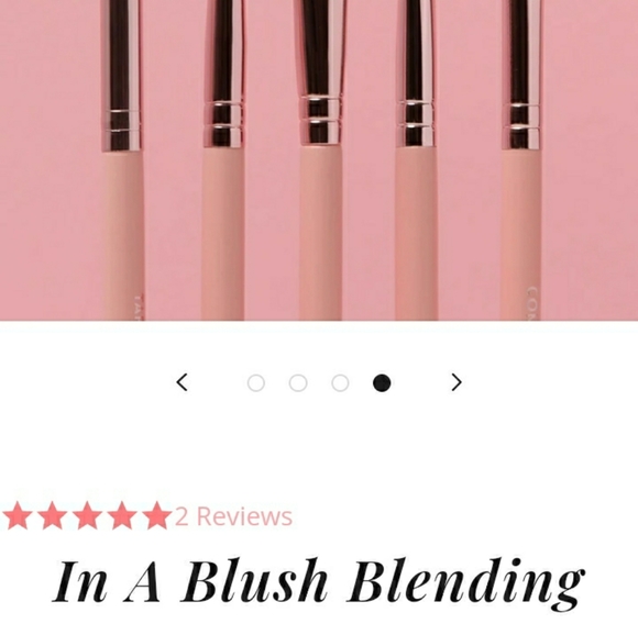 MOTD 5 Pc 'In a Blush' Makeup Brush Set for Eyes - Picture 5 of 9